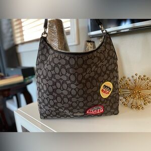 Coach Beatles canvas signature shoulder bag